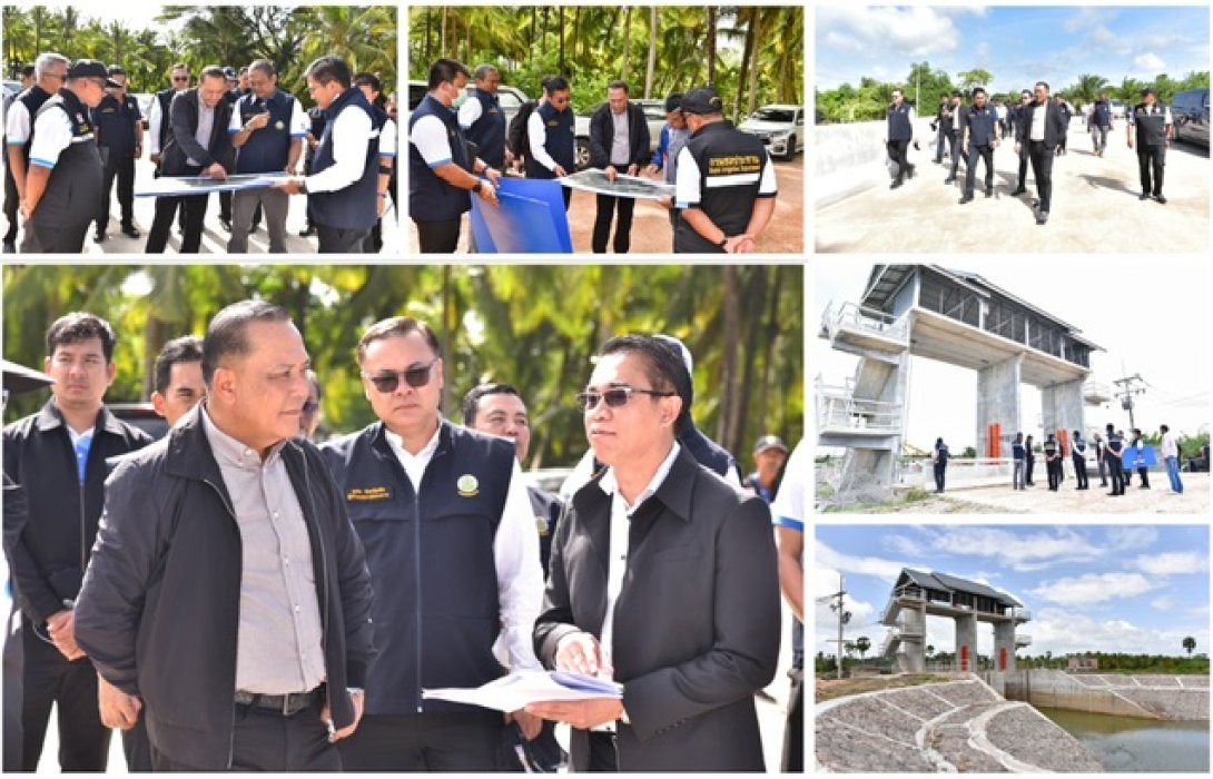 อธิบดีกรมชลประทาน เยือนระโนด ติดตามการเพิ่มประสิทธิภาพการระบายน้ำ สร้างความมั่นคงด้านน้ำอย่างยั่งยืน