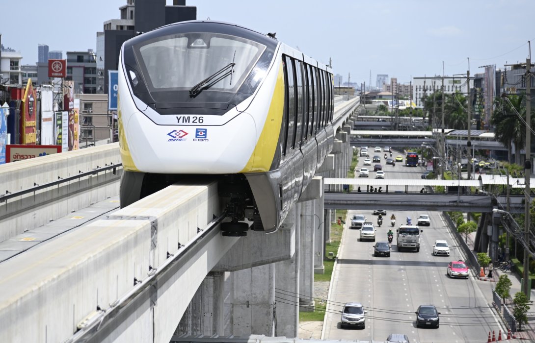 รถไฟฟ้าสายสีเหลือง เตรียมเปิดให้บริการเดินรถเต็มระบบ 16 มิถุนายนนี้