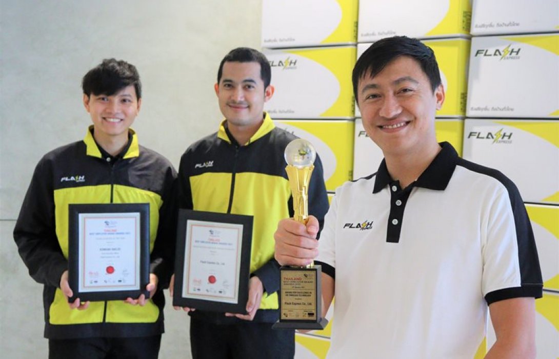 “แฟลช เอ็กซ์เพรส” คว้า 2 รางวัลใหญ่ จาก Thailand Best Employer Brand Awards 2021