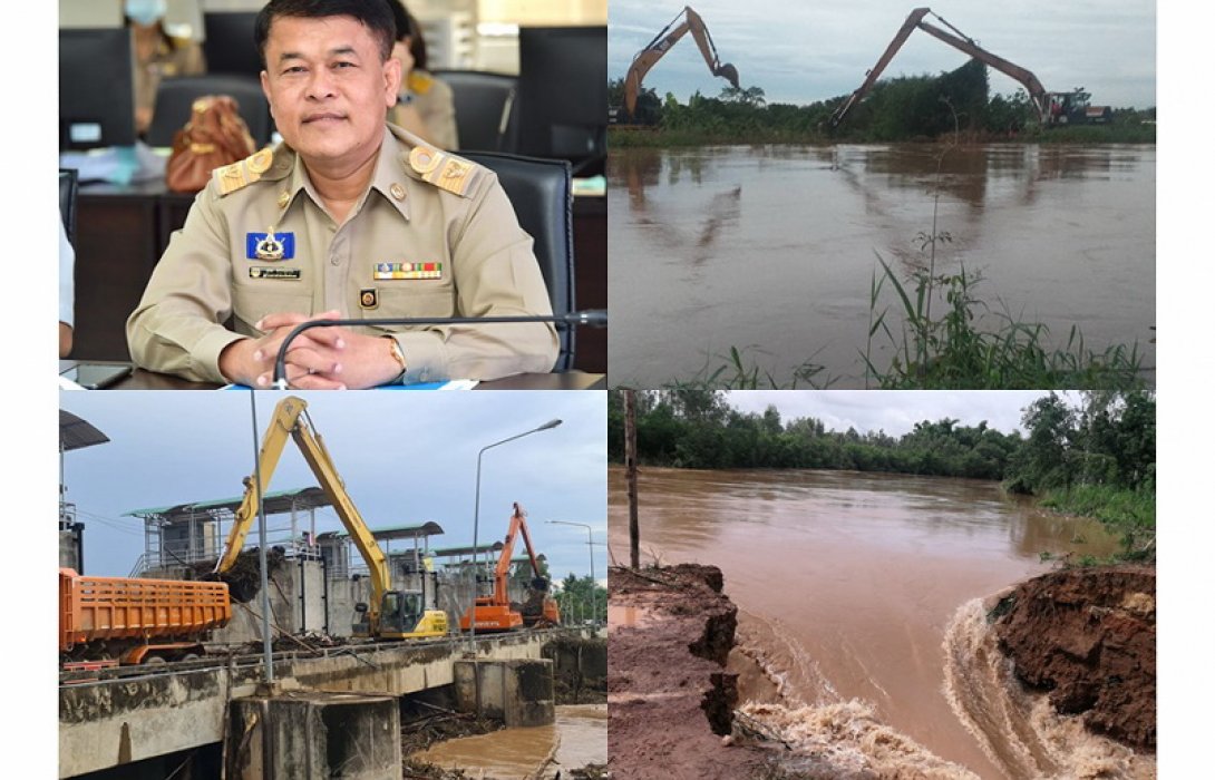 ชป.ส่งเครื่องจักรกลปฏิบัติการรองรับน้ำหลากน้ำยมและลำน้ำน่าน ช่วยเหลือและบรรเทาพื้นที่ที่ได้รับผลกระทบน้ำท่วม