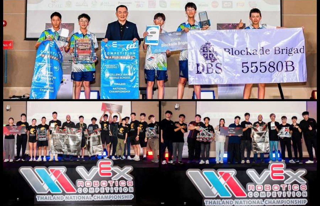 สุดยอด! เยาวชนไทย 8 ทีม คว้าแชมป์มหกรรมแข่งขันหุ่นยนต์ครั้งยิ่งใหญ่ “VEX Robotics 2024-2025”