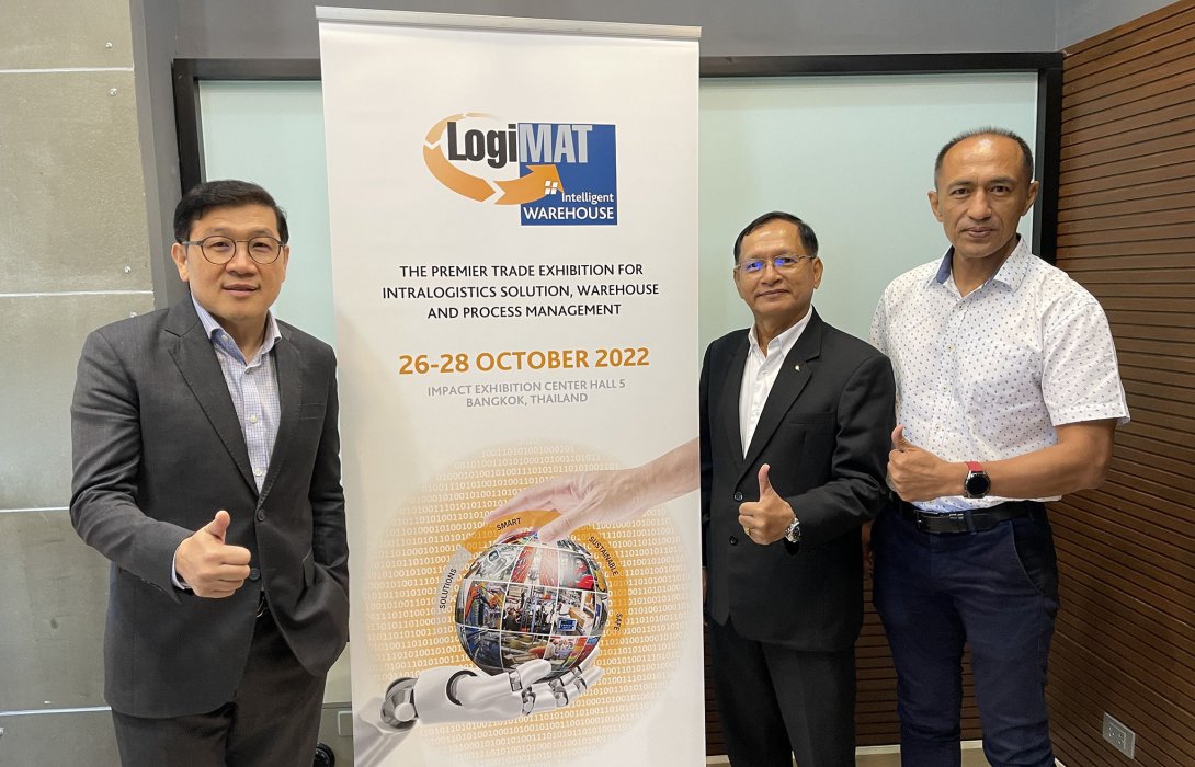 เตรียมจัดงาน “LogiMAT | Intelligent Warehouse 2022” ยกระดับโซลูชันและการแลกเปลี่ยนนวัตกรรมการจัดการระบบคลังสินค้าระหว่างประเทศไทยและภูมิภาคฯ คาดเงินสะพัดไม่ต่ำกว่า 400 ล้านบาท 