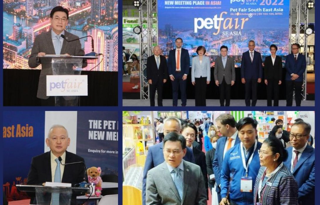 “TPFA” เปิดตัวในงาน “Pet Fair South East Asia 2022” ชี้ ตลาดส่งออกสินค้าอาหารสัตว์เลี้ยงไทยพุ่งขึ้นอันดับ 3 ของโลก รวมมูลค่ากว่า 65,000 ล้านบาท
