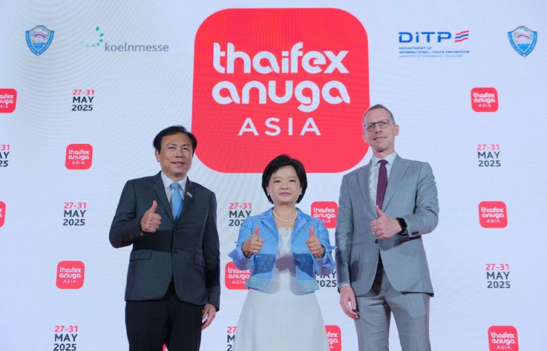 เตรียมเปิดงาน “THAIFEX – ANUGA ASIA 2025” เวทีการค้าอาหารระดับโลก กลับมาจัดยิ่งใหญ่ ครบวงจรที่สุดในเอเชีย 27-31 พ.ค. นี้ คาดขับเคลื่อนเศรษฐกิจ 9.8 หมื่นล้าน