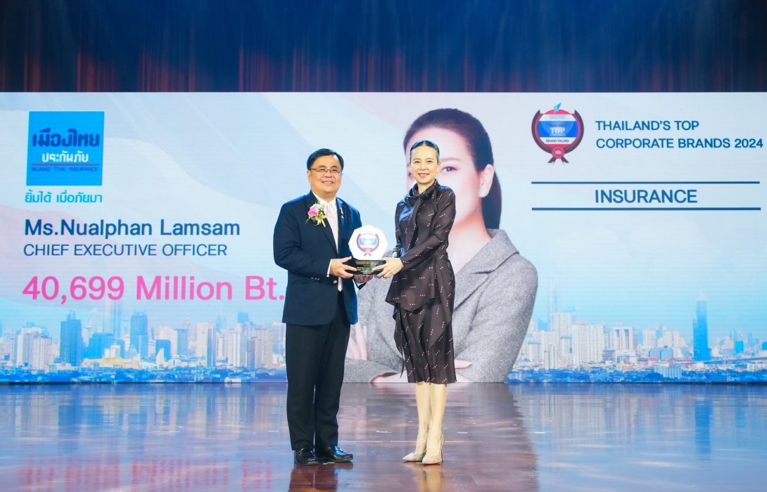 เมืองไทยประกันภัย รับรางวัล Thailand’s Top Corporate Brands 2024