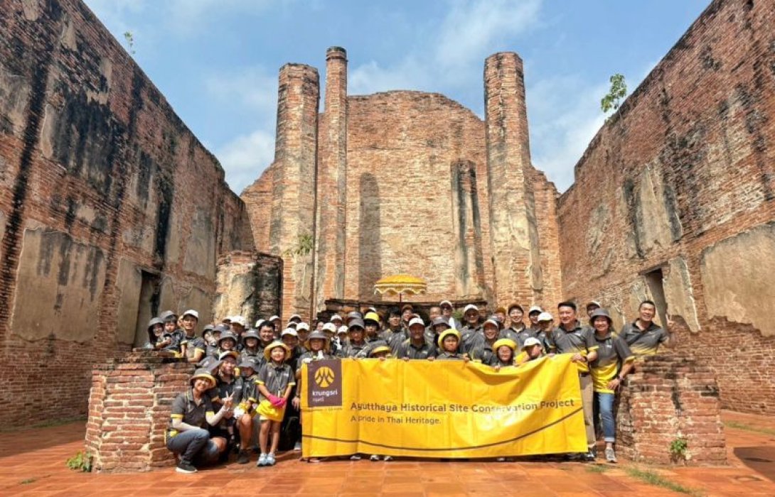 อาสาสมัครกรุงศรี ร่วมสืบสานอนุรักษ์โบราณสถานจังหวัดอยุธยา สู่ปีที่ 21