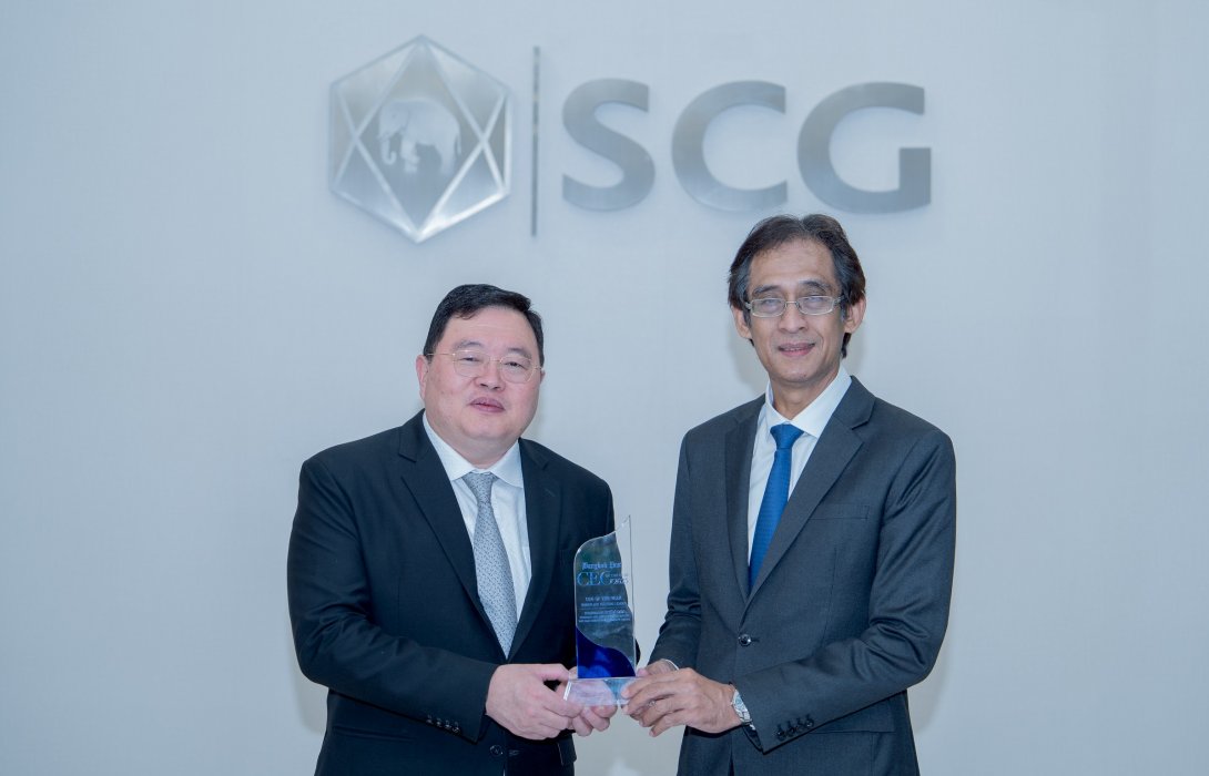 เอสซีจีคว้ารางวัล “CEO of the Year in Workplace Culture Leader” จาก Bangkok Post ขับเคลื่อน “คน” ด้วยแนวคิด “องค์กรแห่งโอกาส”