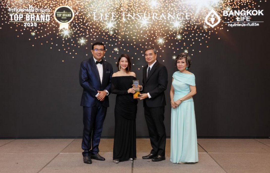 กรุงเทพประกันชีวิต คว้ารางวัล Top Influential Brand ต่อเนื่องปีที่ 2