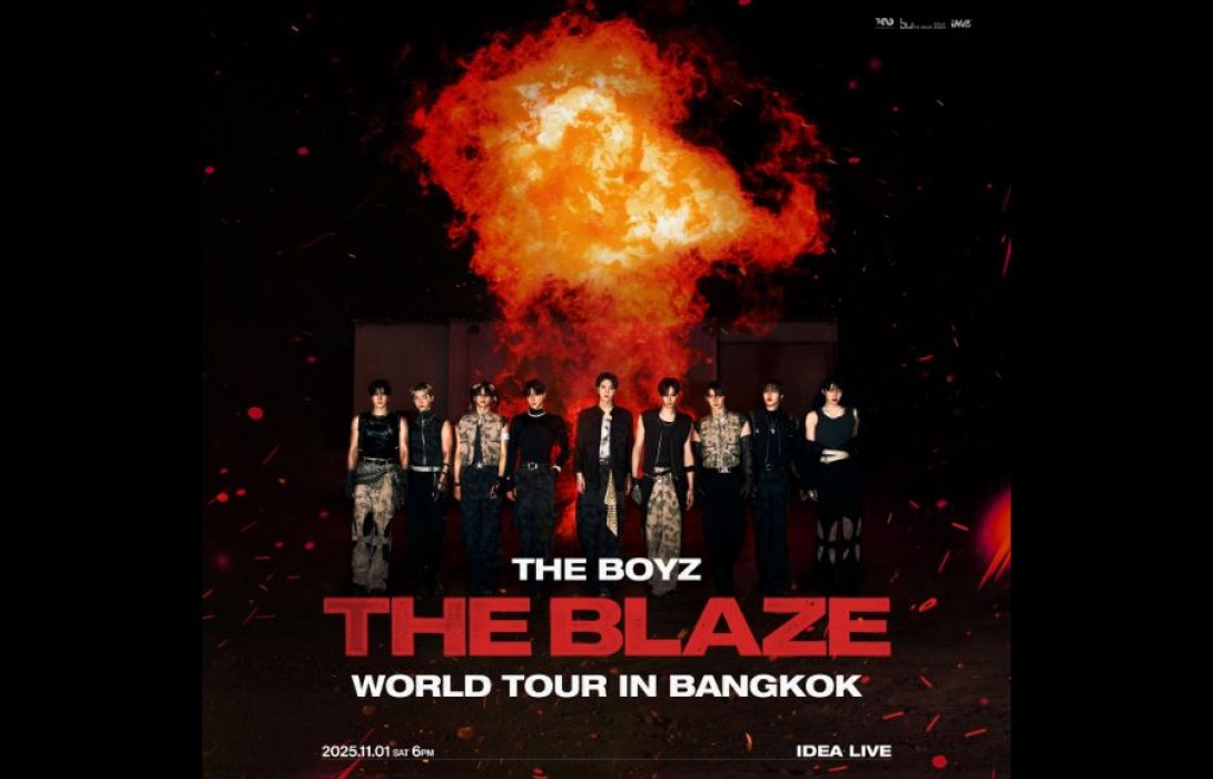 THE BOYZ ปลุกความคิดถึง THE B ให้ลุกโชน!สาดความฮอตเวิลด์ทัวร์ทั่วโลก ปักหมุดไทย 1 พ.ย. นี้! ใน “THE BOYZ <THE BLAZE> WORLD TOUR in BANGKOK”