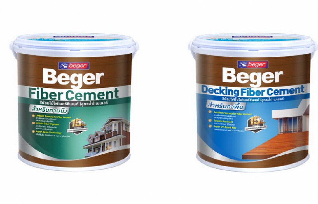 “Beger WoodStain Fiber Cement” เบเยอร์ สีย้อมไม้ไฟเบอร์ซีเมนต์ (สูตรน้ำ)