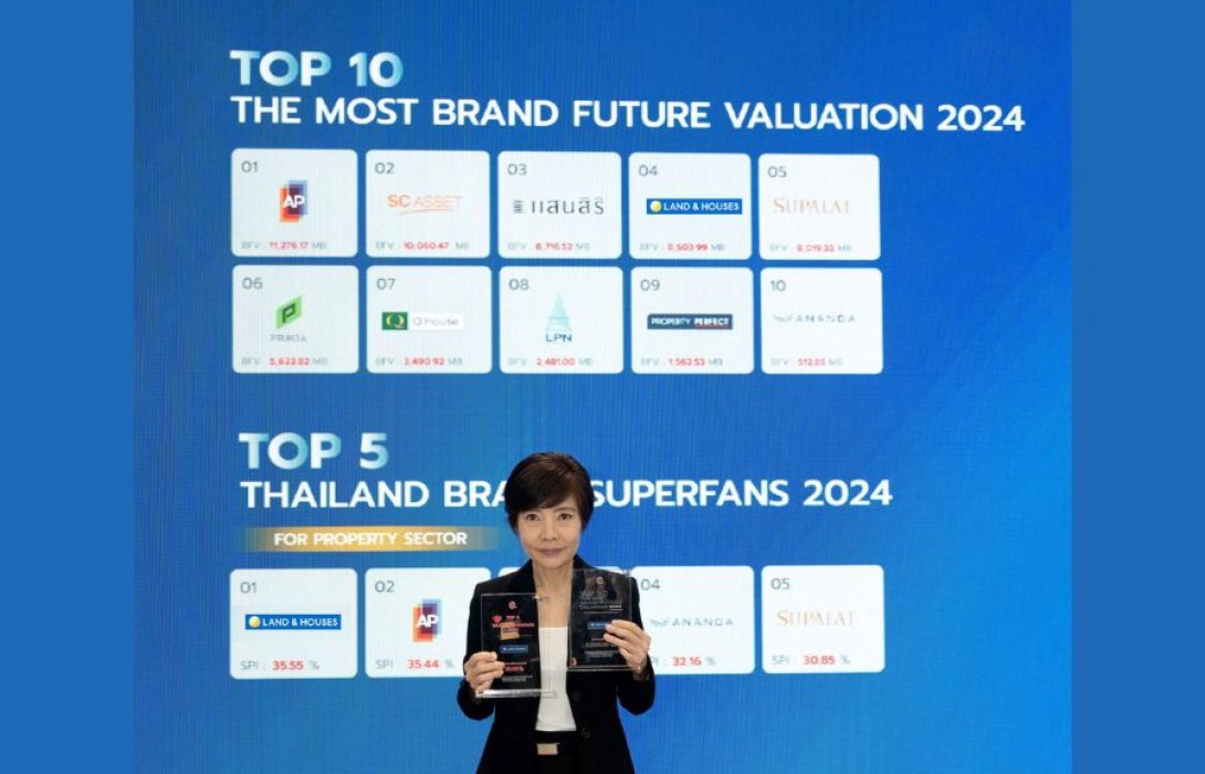 แลนด์ แอนด์ เฮ้าส์ รับ 2 รางวัลจากงาน “BIBF Bangkok International Branding Festival 2024”