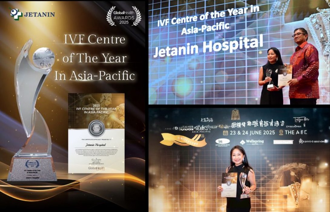 เจตนินคว้ารางวัล “IVF Centre of the Year in Asia-Pacific” จาก GlobalHealth Asia-Pacific Awards 2025 ตอกย้ำ 30 ปีแห่งการเป็นผู้นำในวงการเทคโนโลยีช่วยการเจริญพันธุ์