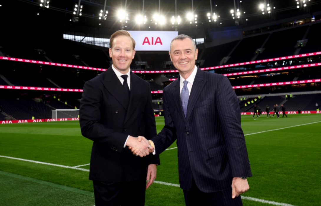 เอไอเอ และ สโมสรฟุตบอลท็อตแน่ม ฮ็อตสเปอร์ ขยายความร่วมมือต่อจนถึงปี 2575