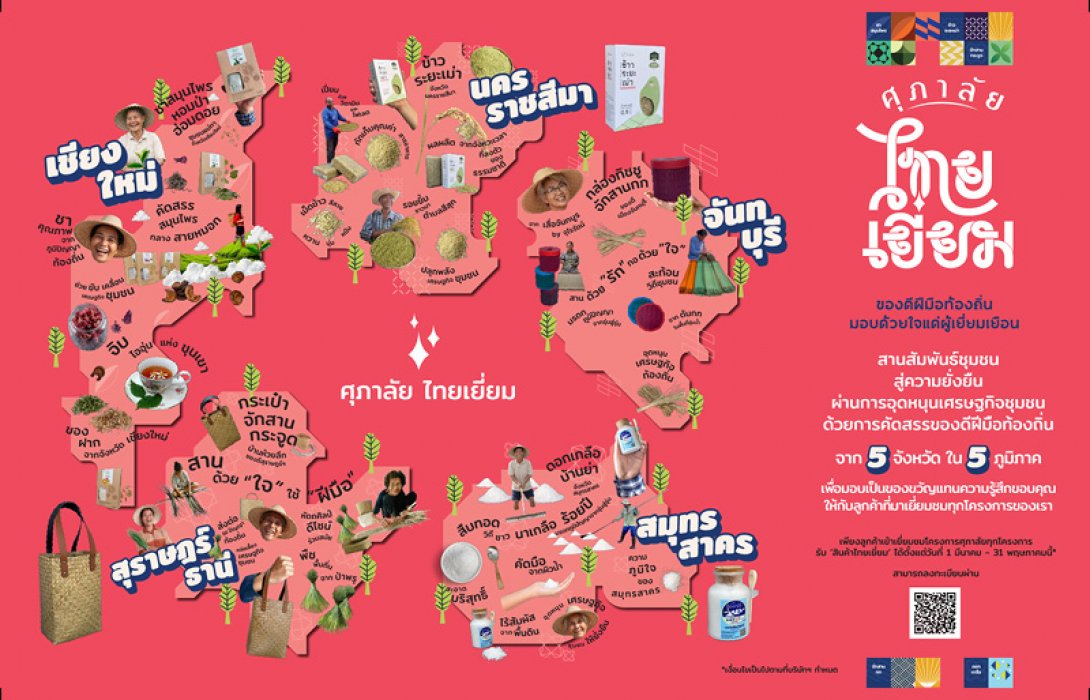 ศุภาลัย เดินหน้าหนุนเศรษฐกิจชุมชน   ผลักดันแคมเปญ “ศุภาลัย ไทยเยี่ยม” ส่งต่อของดี 5 ภูมิภาค สร้างบ้านที่เติบโตไปพร้อมสังคม