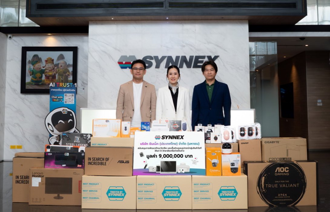 SYNNEX เดินหน้าส่งเสริมการศึกษาไทยอย่างยั่งยืน มอบชิ้นส่วนและอุปกรณ์ไอทีมูลค่า 9 ล้านบาท แก่ 8 วิทยาลัยเครือข่าย “ปั้นช่าง” สร้างโอกาสการเรียนรู้สู่อนาคตดิจิทัล
