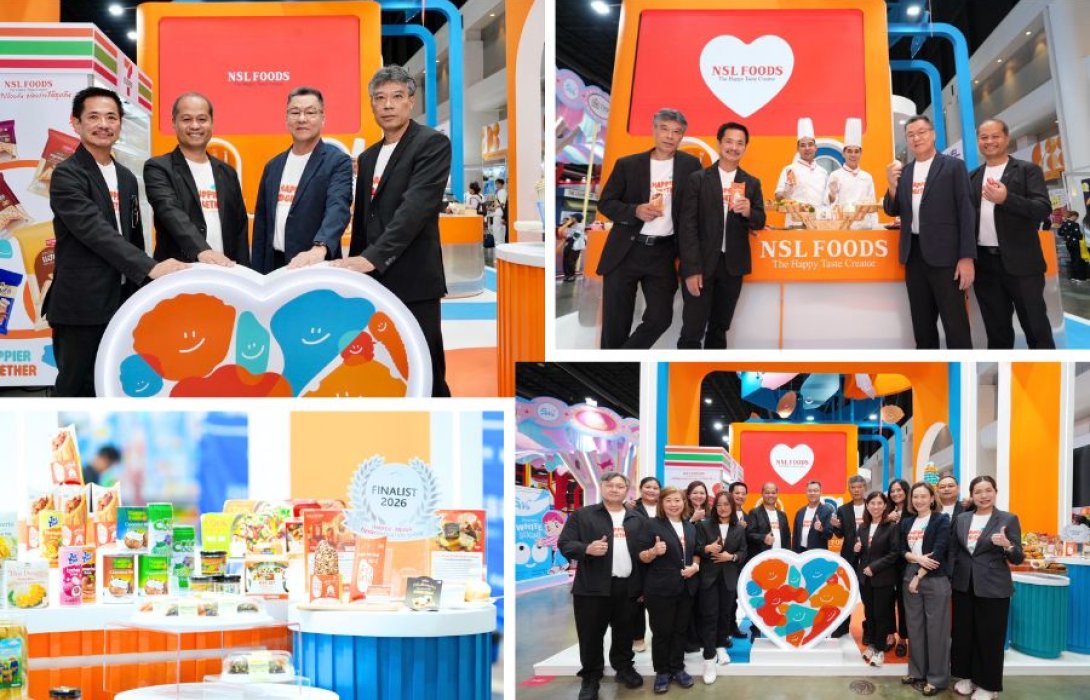 NSL Foods ชู นวัตกรรมอาหารแห่งอนาคต Food Innovation คุณภาพ-อร่อย-สะดวก มาตรฐาน ฮาลาล เฮลท์ตี้ ครบวงจร ในงาน THAIFEX 2026 ฉลองครบรอบ 23 ปี ยิ่งใหญ่ ดันนวัตกรรมอาหารไทยสู่เวทีโลก