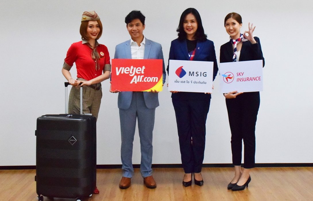ไทยเวียตเจ็ทจับมือ - เอ็ม เอส ไอ จี ประกันภัย เสนอประกันเดินทางต่างประเทศ ‘Sky Insurance’