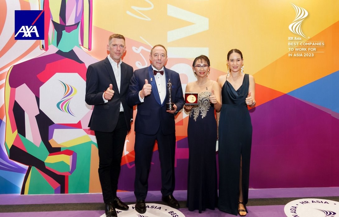 แอกซ่าประกันภัย คว้า 2 รางวัลเกียรติยศ ในงาน HR Asia Awards 2023