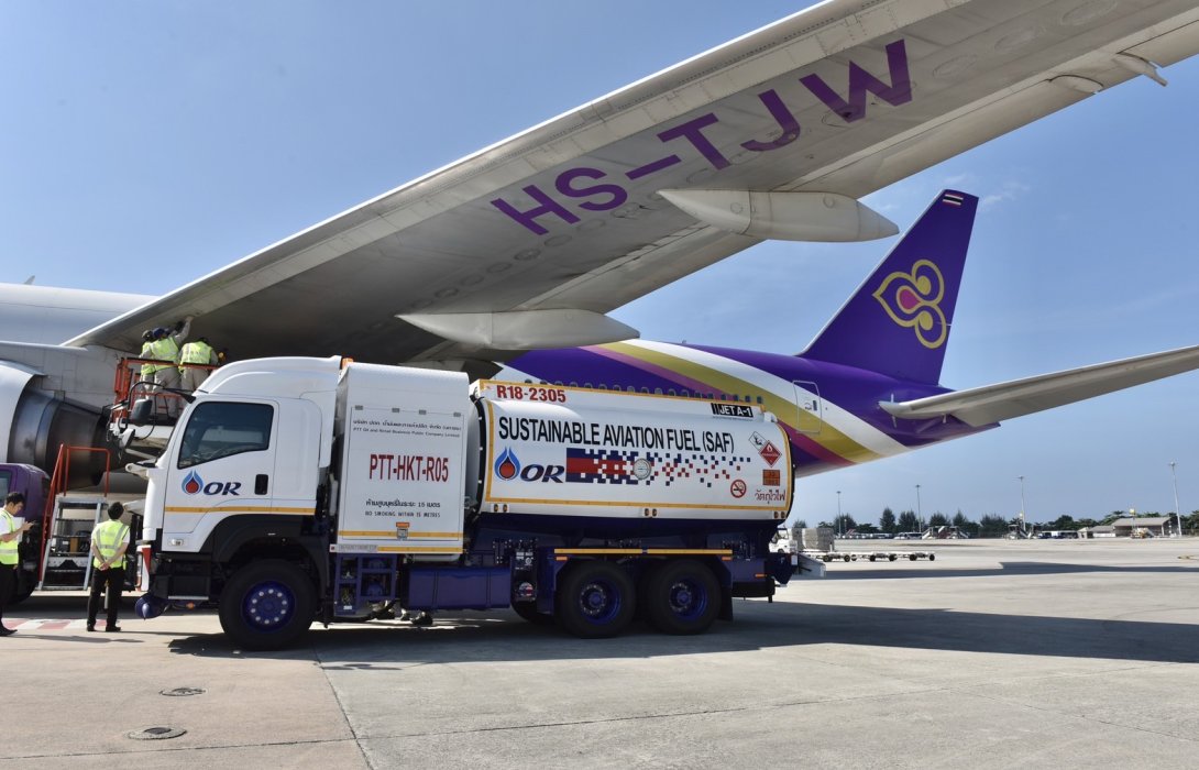 การบินไทย x OR นำร่องใช้น้ำมันเชื้อเพลิงอากาศยาน SAF Flight