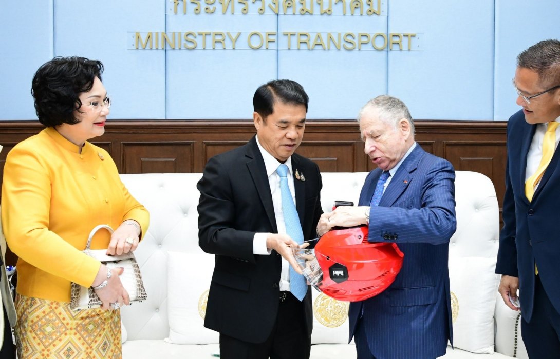 “สุริยะ” ให้ Mr. Jean Todt เข้าพบแลกเปลี่ยนมุมมองด้านความปลอดภัยทางถนนในระดับประเทศภูมิภาค และระดับโลก 