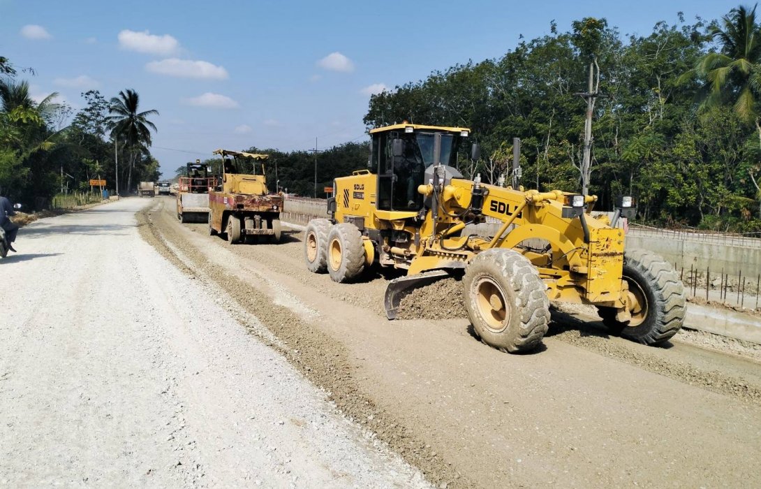 กรมทางหลวงชนบท อัปเดตการก่อสร้างถนนสายแยก ทล.4103 - ถนนพุทธภูมิ จ.นครศรีธรรมราช คืบหน้ากว่า 49%