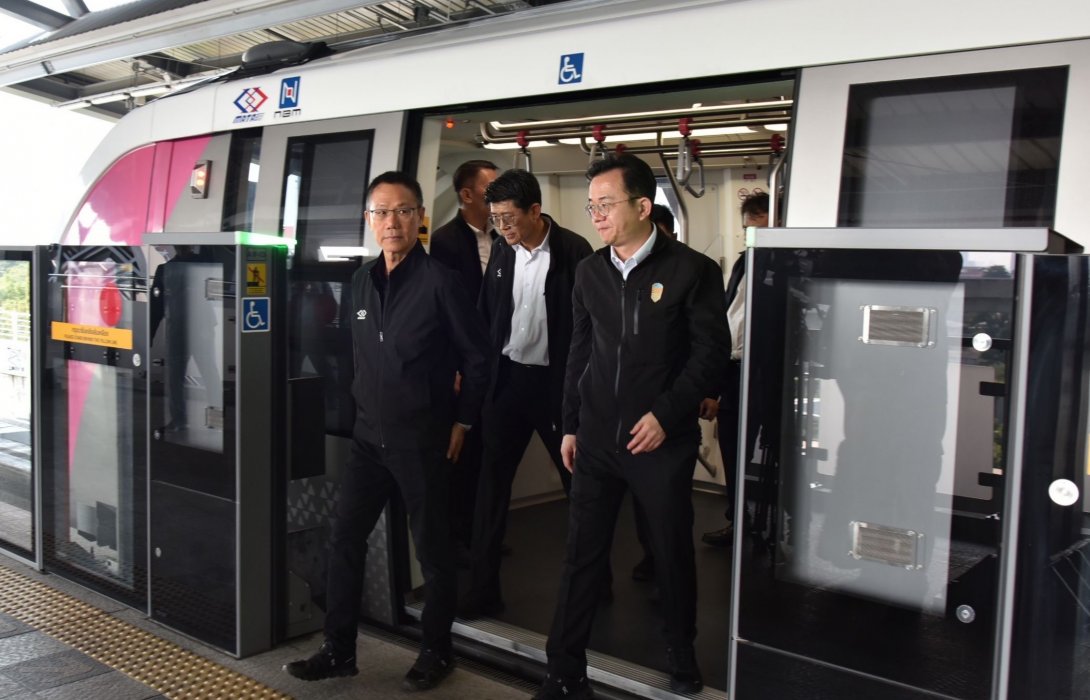 ขร. และ รฟม. มั่นใจ! รถไฟฟ้า MRT สายสีชมพู พร้อมเปิดให้บริการเต็มระบบ 
