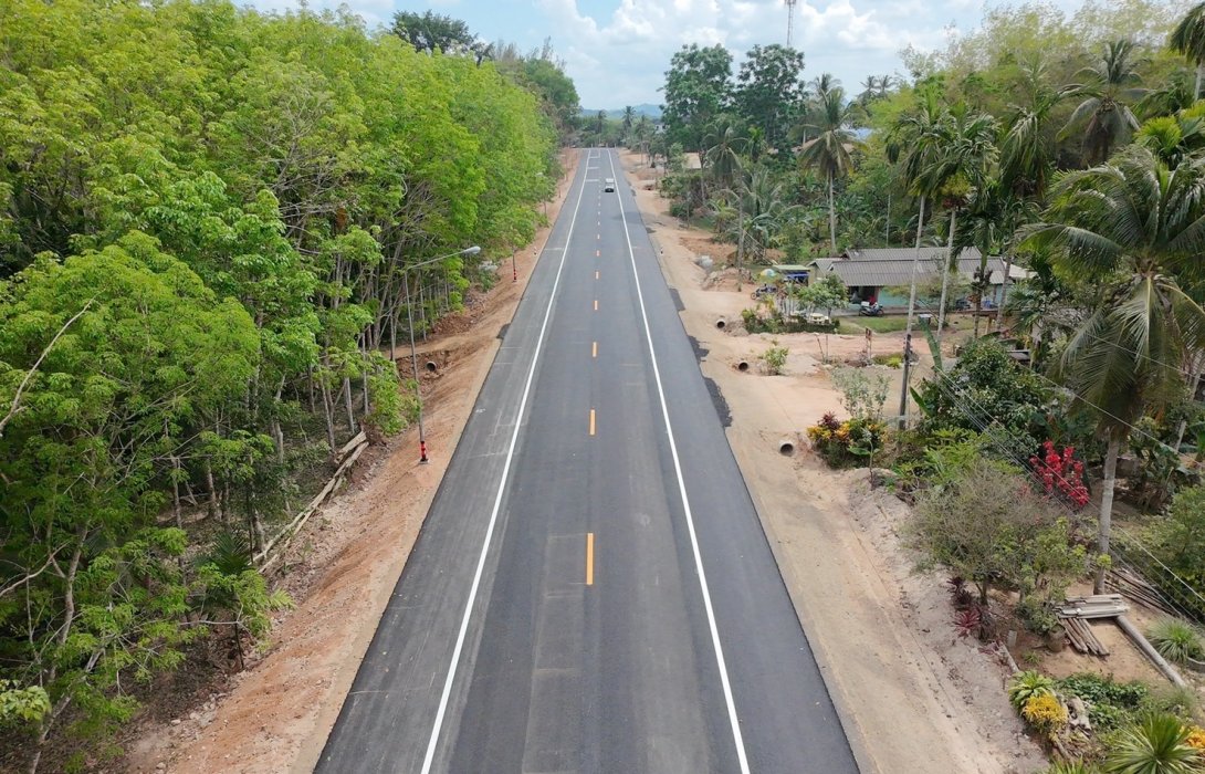 เปิดแล้ว! ถนน ตง.1013 ตรัง ยกระดับโลจิสติกส์ปาล์ม–ยาง หนุนเศรษฐกิจชุมชน–ท่องเที่ยวเต็มสปีด