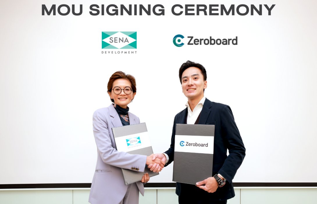 “เสนา” จับมือ “Zeroboard” แพลตฟอร์มคำนวณและแสดงผลคาร์บอนจากญี่ปุ่น เดินหน้าสู่องค์กร Net Zero ตั้งเป้าเป็นเจ้าแรกในกลุ่มอสังหาฯ