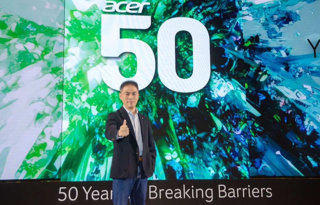 เอเซอร์ครบรอบ 50 ปี ประกาศยุทธศาสตร์ “The Next Breaking Barriers” เดินหน้าสู่แบรนด์เทคโนโลยีดิจิทัลไลฟ์สไตล์
