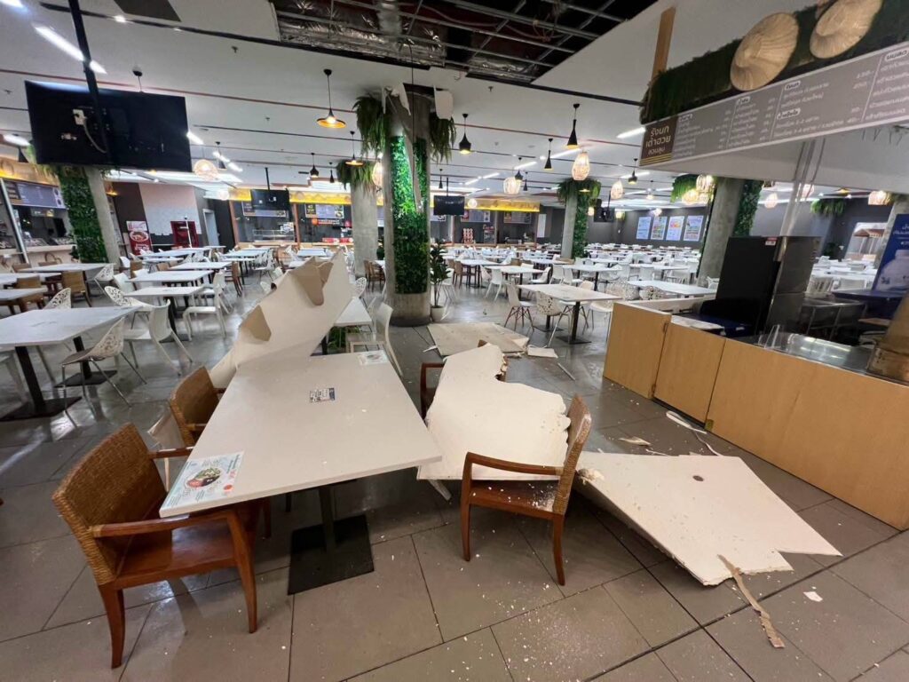 เจาะสาเหตุ ! ฝ้าเพดานโรงอาหารชั้น B2 รัฐสภา พังถล่ม อาจเป็นอันตรายถึงชีวิตได้